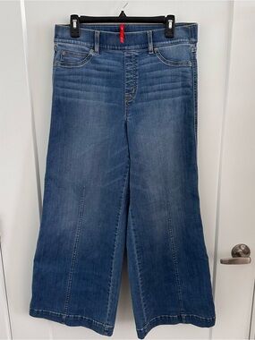 SPANX Wide Leg Blue Jeans XL Petites